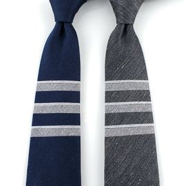 [MAESIO] KSK2632 Wool Silk Point Striped Necktie 8cm 2Color _ Men's Ties Formal Business, Ties for Men, Prom Wedding Party, All Made in Korea